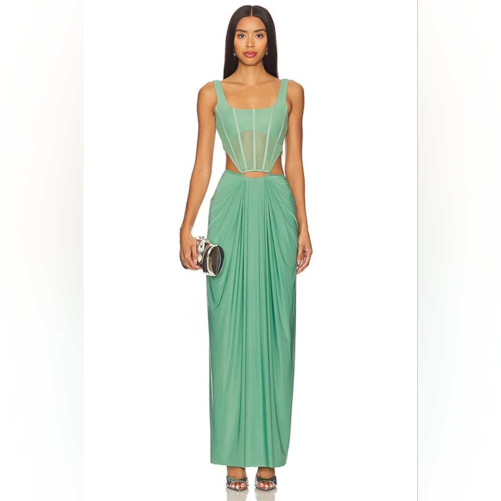 B2. NWT DEME BY GABRIELLA VALENTINA SET IN GREEN - Picture 4 of 7